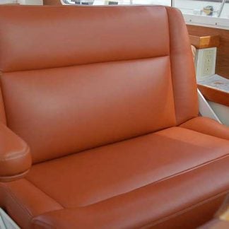 Custom Leather Captain Chair