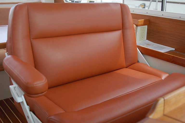 Custom Leather Captain Chair