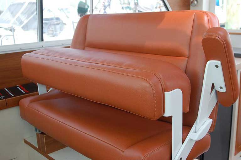 Custom Leather Captain Chair - Image 2