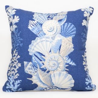 Seashell and Coral 16 by 16 Throw Pillow