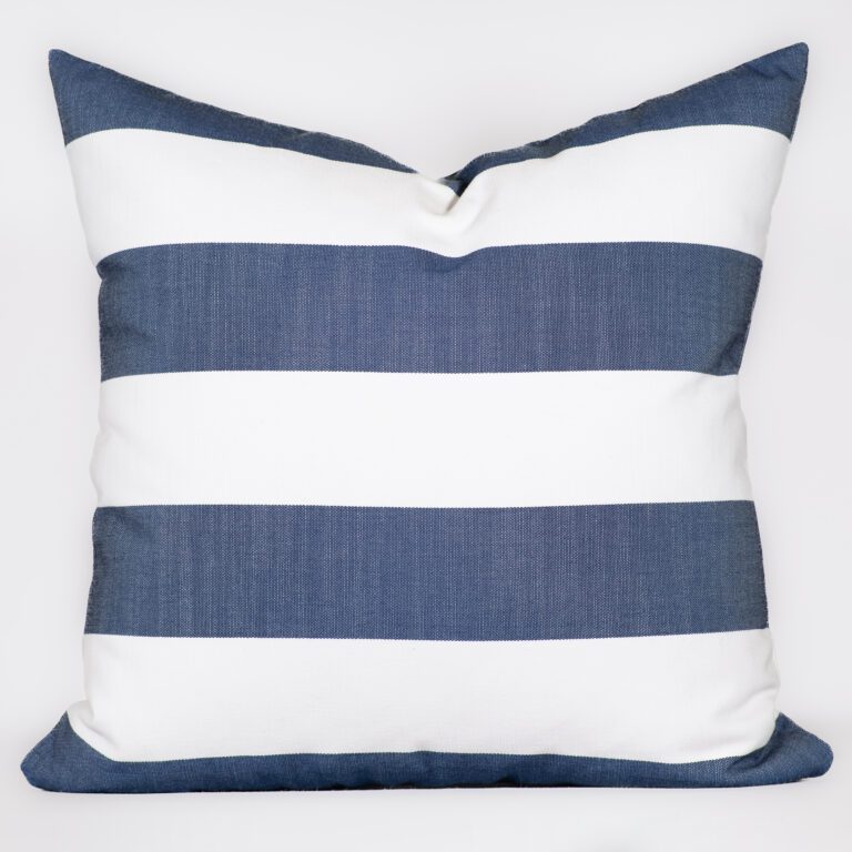 Blue and White 20 by 20 Throw Pillow